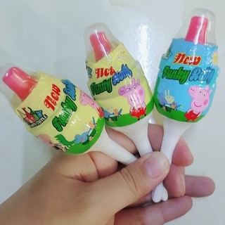 (1 cái)kẹo mút bình sữa chấm chấm bột c thái lan