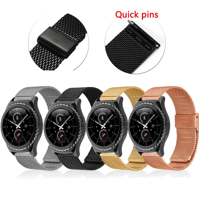Milanese Stainless Steel Mesh Band Strap For Samsung Gear S2 Classic Smart Watch