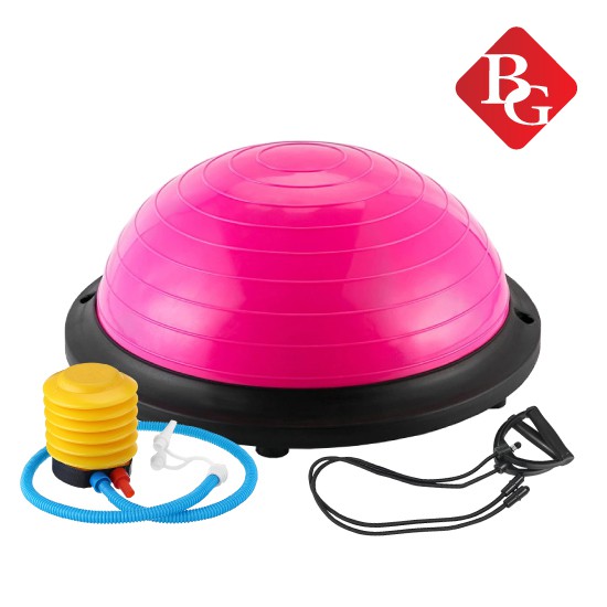 {PINK 46x20} BG bóng YOGA bóng tập thể lực thăng bằng BALL BALANCE Bosu_ĐƯỜNG KÍNH :46CM.