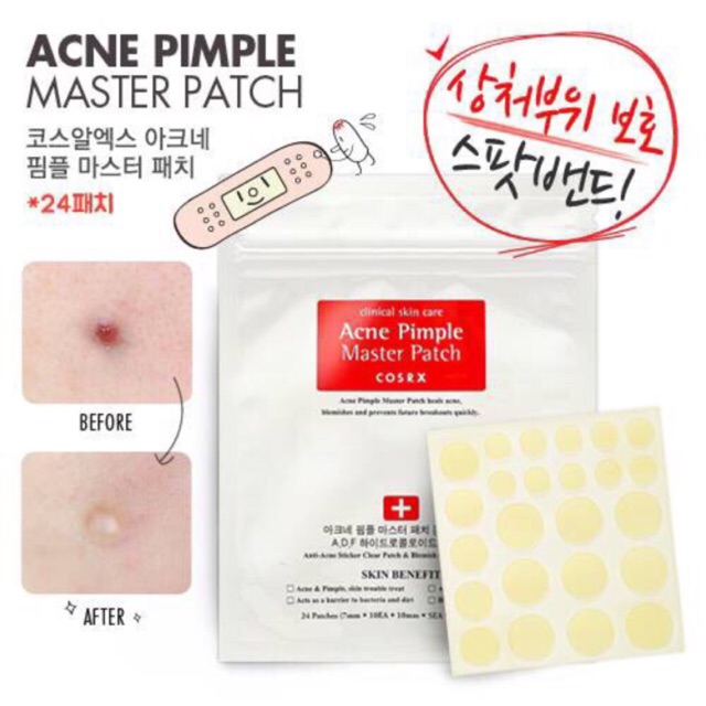 Miếng dán mụn Acne Pimple Master Patch Cosrx ( màu đỏ )