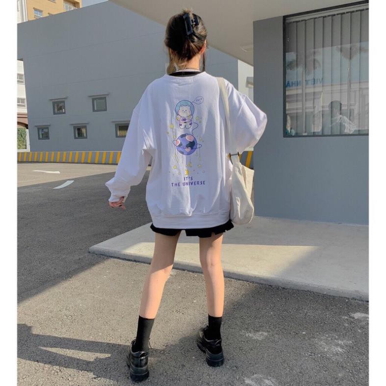 [Rẻ Vô Địch] Áo Thun Tay Dài Nữ Nỉ Form Rộng SWEATER UNI ulzzang (ẢNH THẬT) | BigBuy360 - bigbuy360.vn