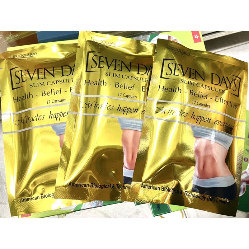 [CAM KẾT HÀNG CHÍNH HÃNG ] VIÊN UỐNG GIẢM CÂN SEVEN DAY THẢO DƯỢC