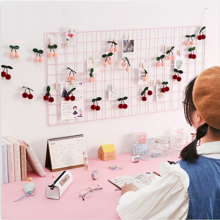 Dây cờ treo trang trí nhà cửa mẫu quả cherry ngọt ngào