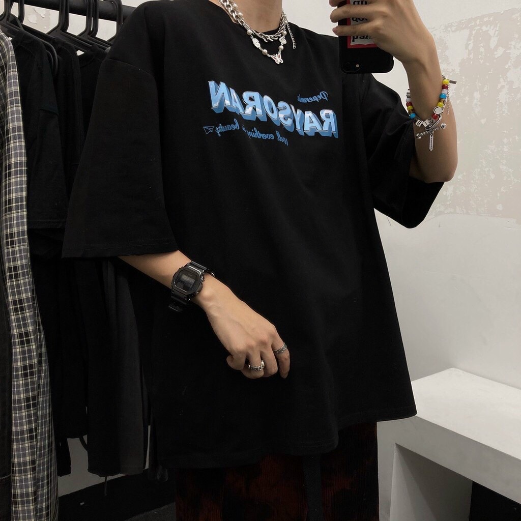 Áo Thun Unisex Form Rộng Tay Lỡ In Chữ Cá Tính Cực Chất Mẫu Mới - ĐĂNG QUANG CLOUTHER