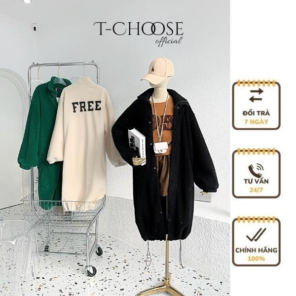 Áo Tchoose, áo khoác bông lót 2 lớp bông freesize - T306 | BigBuy360 - bigbuy360.vn