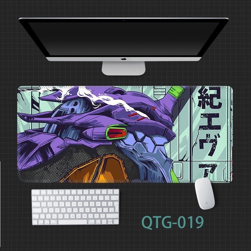 Tấm lót chuột bằng EVA hình anime Evangelion cỡ lớn độc đáo cho văn phòng