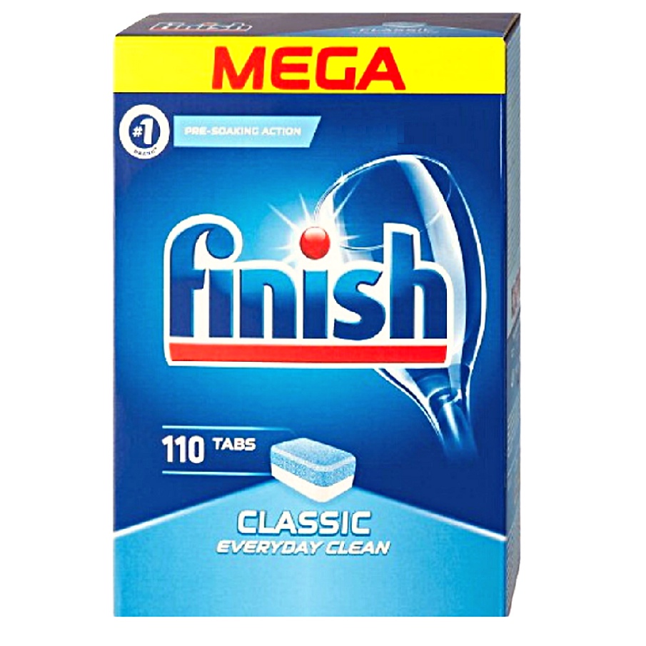 Viên rửa bát chén Finish 110rabs classic mẫu mới 2021,viên, viên rửa chén finish classic 110V