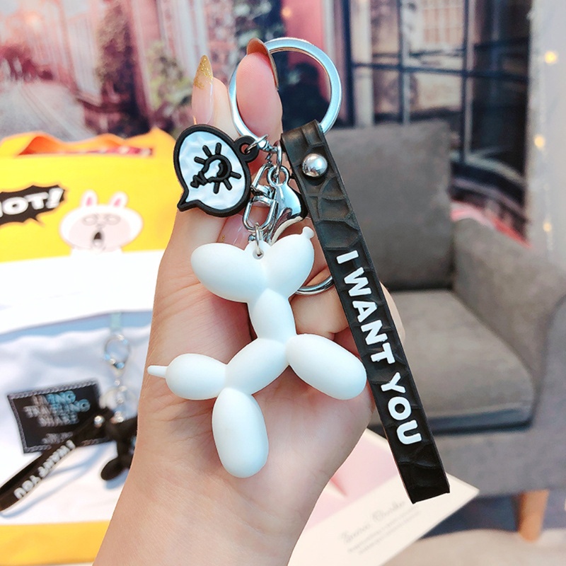 Móc Khóa Hình Chú Chó Bong Bóng Dễ Thương