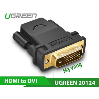 Đầu chuyển DVI to HDMI 2 chiều Ugreen Chính hãng 20124