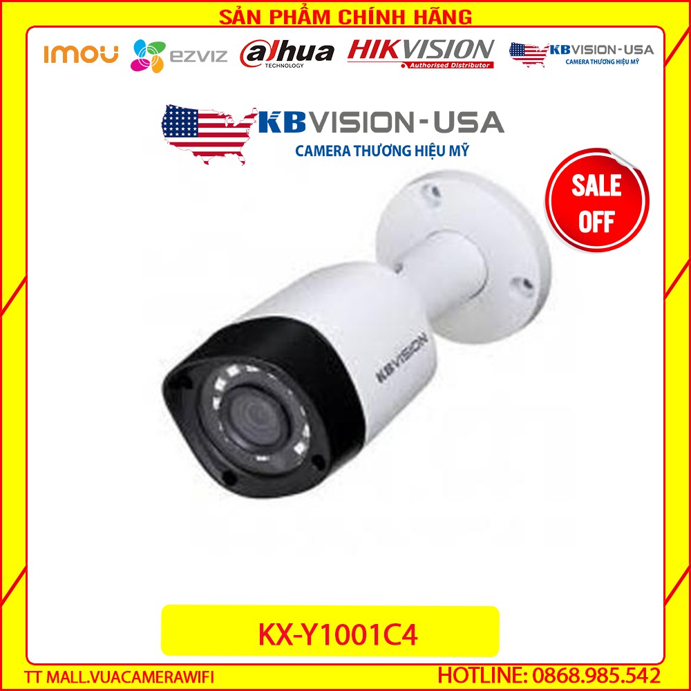 {Giá HỦY DIỆT} Camera KBVISION KX-Y1001C4 1.0 MP HD ANALOG CAMERA DÒNG Y