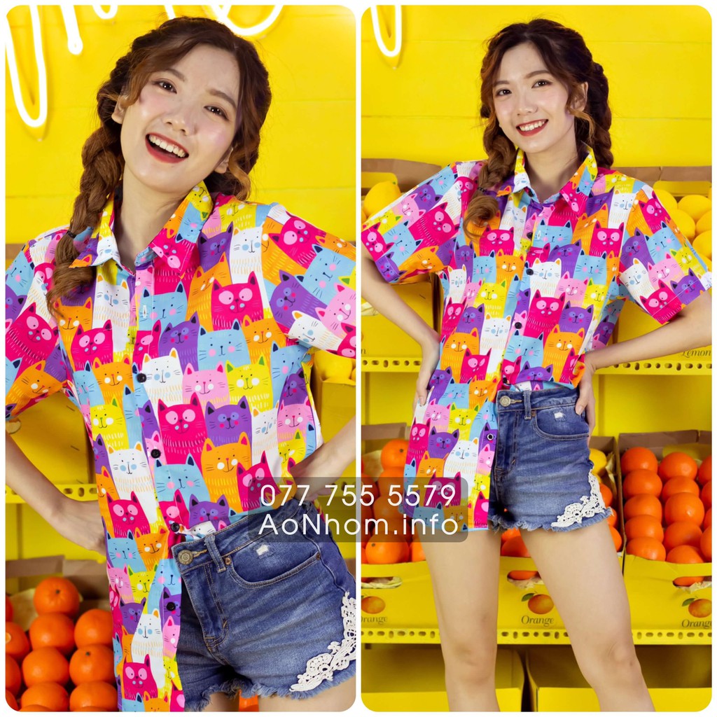 Áo sơ mi hoạt hình ★ Mèo Super Cat, Chó Bull Pháp | BigBuy360 - bigbuy360.vn