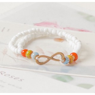 [NAMIYA] VÒNG TAY HẠT TRẮNG VÀ CHARM VÔ CỰC