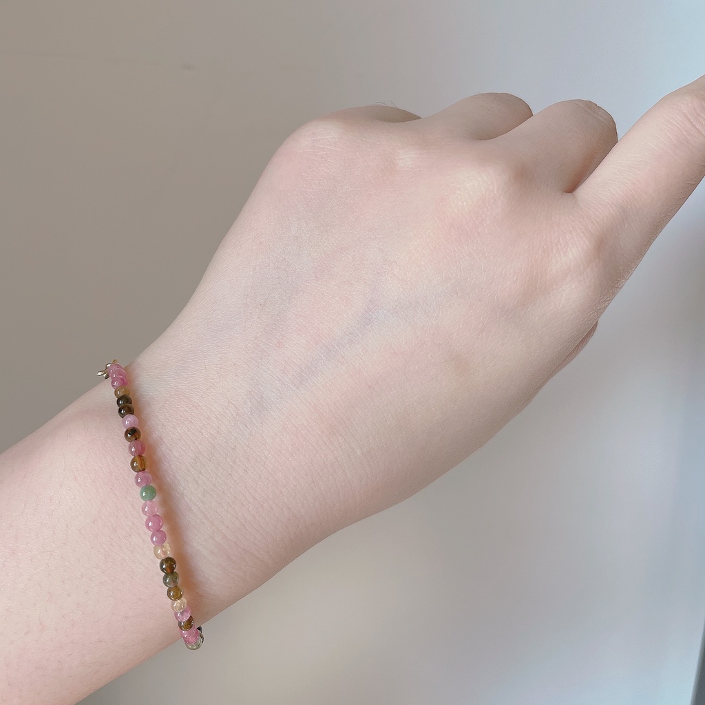 Vòng tay hạt nhiều màu sắc hạt tròn 2,5-3mm Laminh