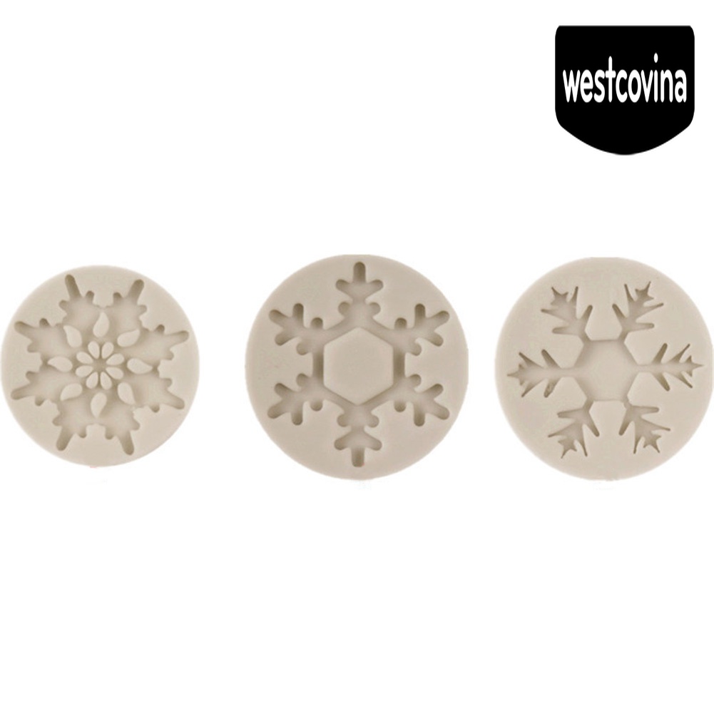 [Hot]☀ Khuôn Silicone Làm Bánh &amp; Socola Hình Bông Tuyết DIY