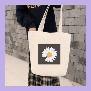 TÚI TOTE/TÚI VẢI/TÚI VẢI HÀN QUỐC/ TOTE BAGS (HOA DAISY/ HOA CÚC TRẮNG/ HOA CÚC HỌA MI)