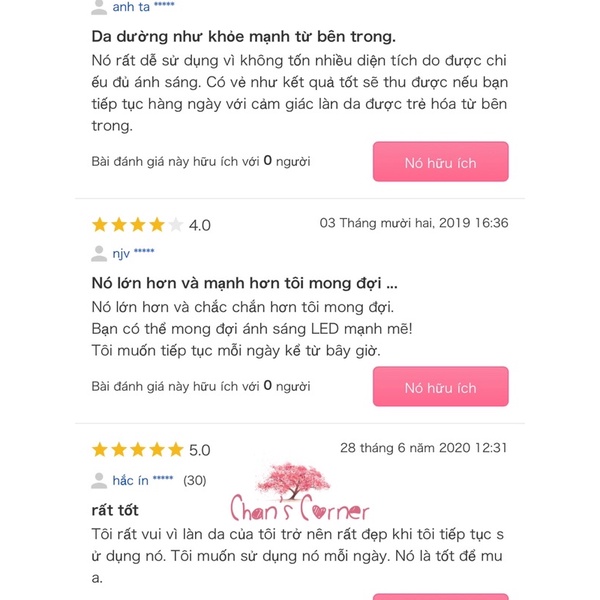 Đèn Led Ánh Sáng Sinh Học Làm Đẹp Da, Chống Lão Hoá Belulu Hikari Plus