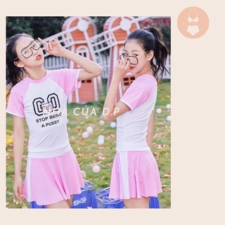 Đồ bơi bé gái áo rời + quần váy rời
