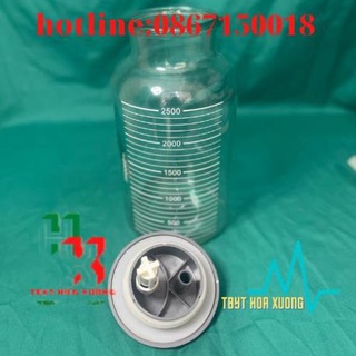 Bình thủy tinh đựng dịch cho máy hút dịch 2 bình yuwell 7a-23d, 7a-23b