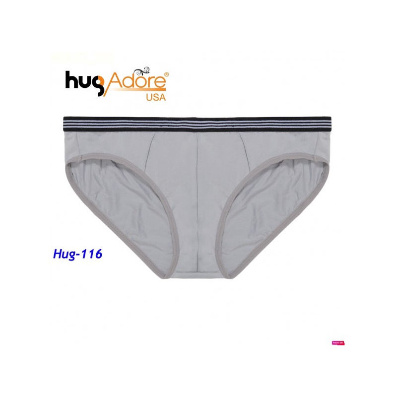 Quần lót nam tam giác thương hiệu Mỹ HugAdore thun lạnh phối lưng thun nam tính - HUG-116