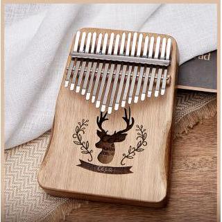 Đàn Kalimba gỗ gụ chưa sơn với 17 phím piano chất lượng cao