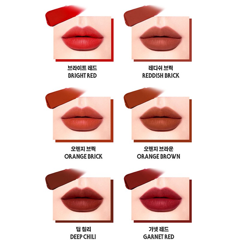 Son kem lì Chosungah22 Zerogram Satin V.elvet Lip Tint chuẩn màu và cực nhẹ môi - HONGS BEAUTY