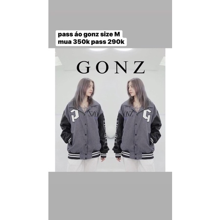 Áo khoác Gonz real mình cần pass lại