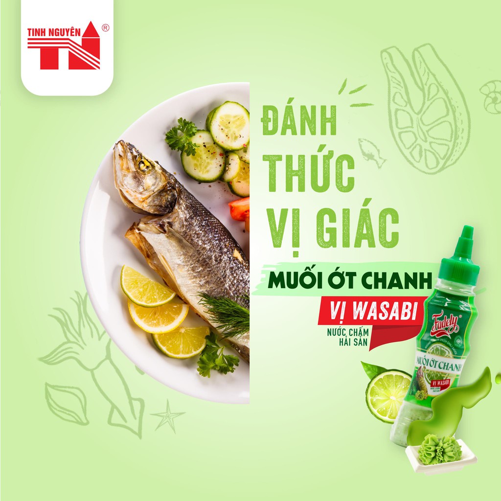 Muối Ớt Chanh Fadely Vị Wasabi (200g)