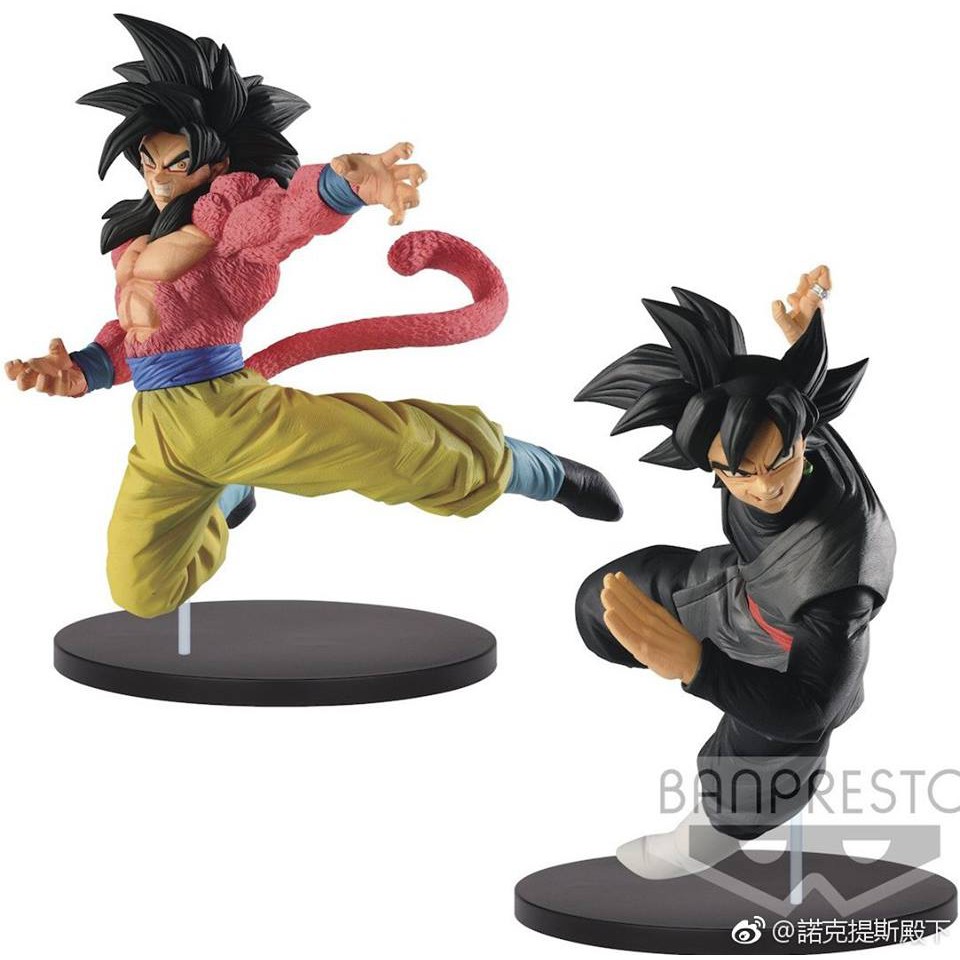Mô hình Dragonball chính hãng - Songoku FES - Goku ssj4 + Black Goku Fes