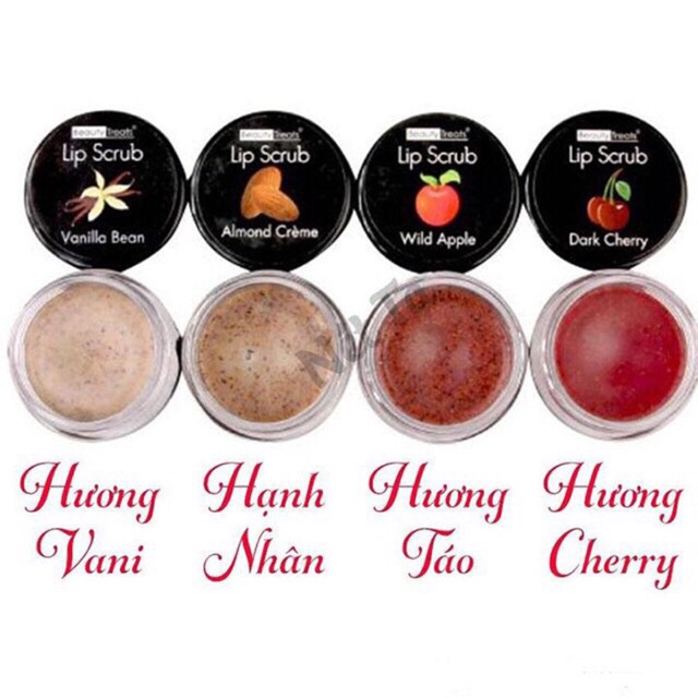 Tẩy tế bào chết môi Beauty Treats Lip Scrub