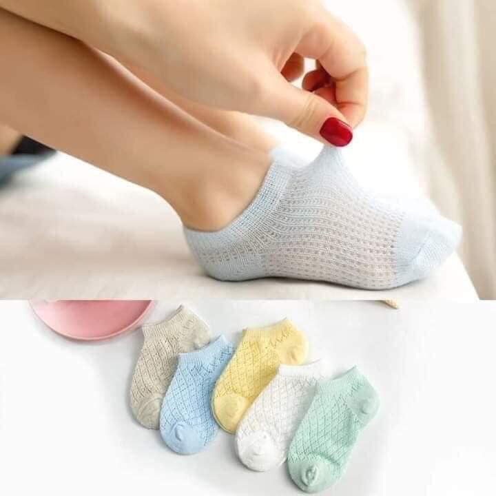 Combo 5 Đôi Tất Lưới Thông Hơi CHo Bé
