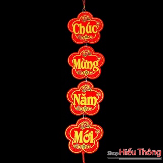 Liễn Treo Bông Mai Câu Đối Tết Nhung 2026-Mẫu Mới -Đẹp Sang Trọng-Size 80x12cm