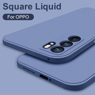 Ốp lưng điện thoại silicon mềm nhám cạnh vuông cho Oppo F7 F9 F11 Pro A9 A54 A74 A93