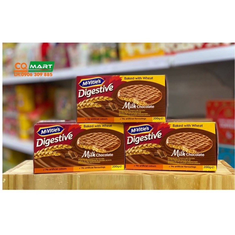 Bánh quy lúa mì McVities Digestive Milk Chocolate 200g