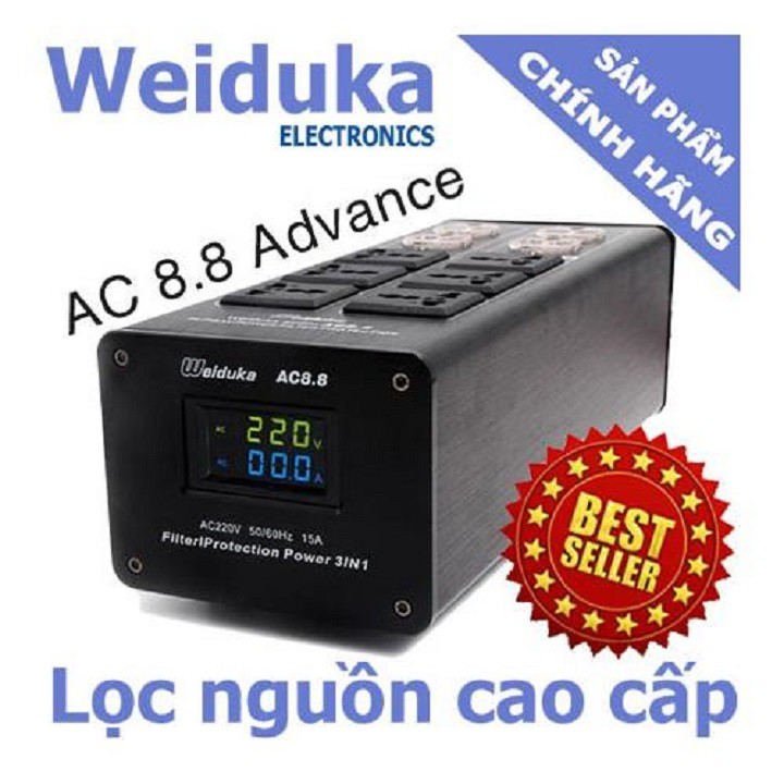 Bộ lọc nguồn điện Audio Weiduka AC 8.8(bản 2019, màu Đen)
