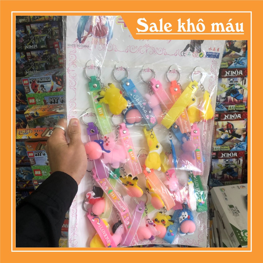 Móc Khóa Hình Mông Đào Squishy Các Nhân Vật Hoạt Hình Cho Bé 1 Vỉ 20 Chiếc Dễ Thương, Sỉ Đồ Chơi Trẻ Em Hà Nội