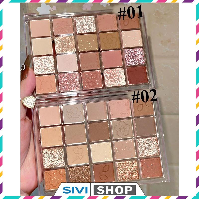 Bảng phấn màu mắt Hoa Anh Đào 20 ô màu Dikalu Cherry Blossoms Dance