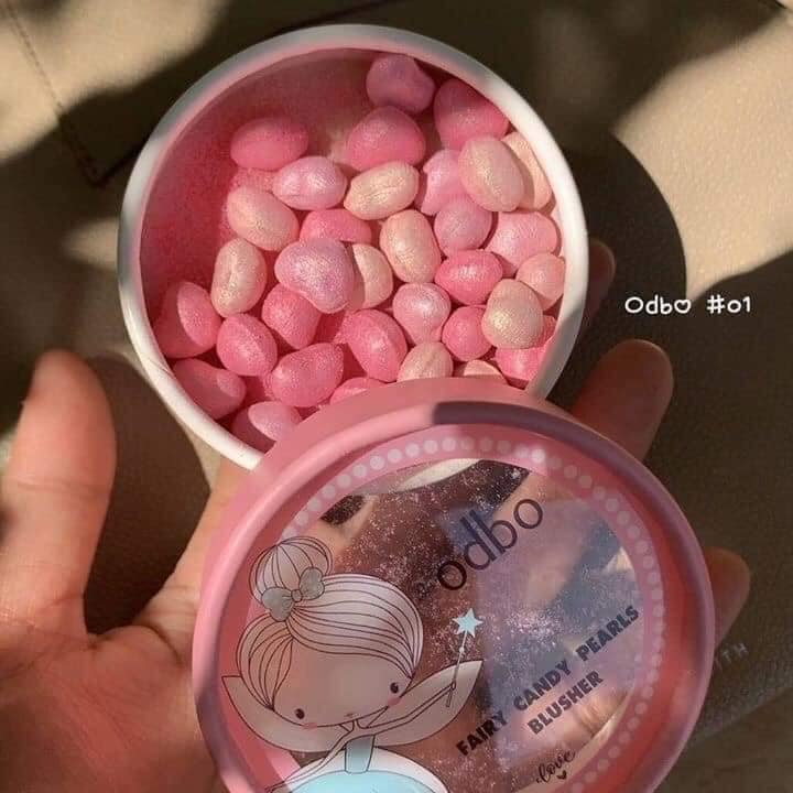 MÁ HỒNG DẠNG VIÊN SIÊU ĐẸP ODBO FAIRY CANDY PEARLS BLUSHER OD195 CHÍNH HÃNG - 11282