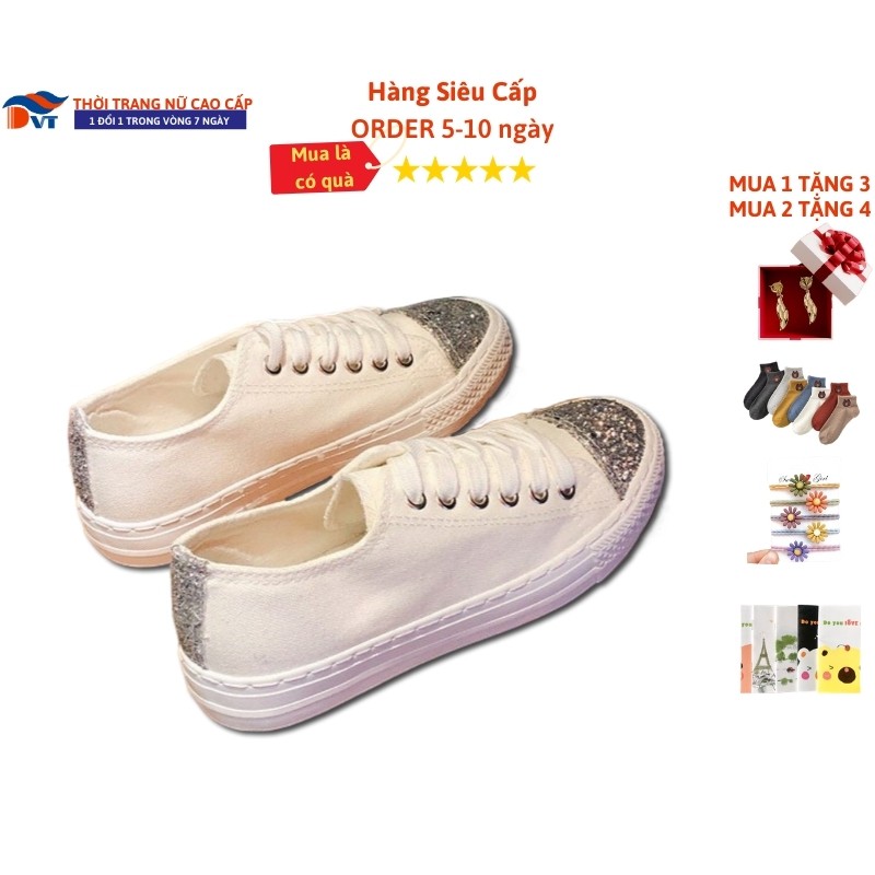 Giày Nữ Đế Bằng DVT34 Vài Phiên Bản Hàn Quốc Harajuku Ulzzang New