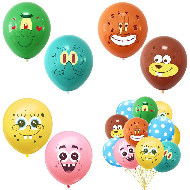 Bong Bóng Cao Su Hình Hoạt Hình Trang Trí Tiệc Cho Bé