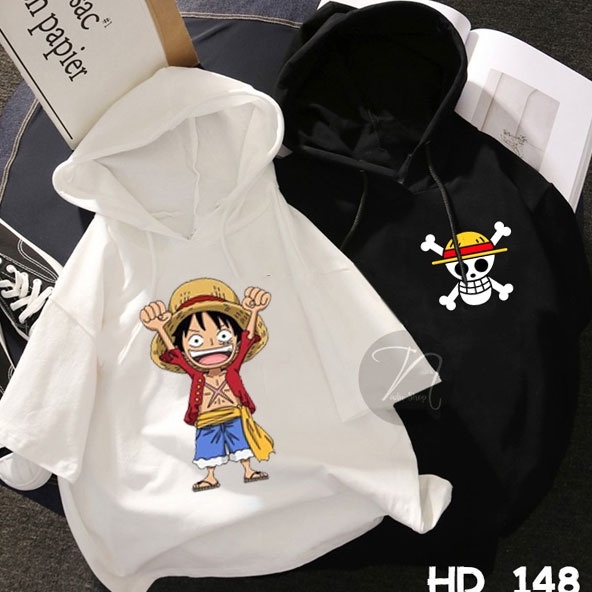 Áo Hoodie hè One piece đảo hải tặc , áo Monkey D. Luffy in theo yêu cầu