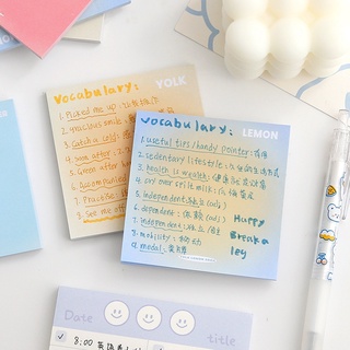 Ins Memo Note Giấy Ghi Chú Màu Gradient Memo Pad