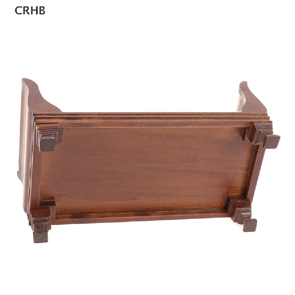 Giường Ngủ Gỗ Trang Trí Nhà Búp Bê Tỉ Lệ 1: 12 Mới