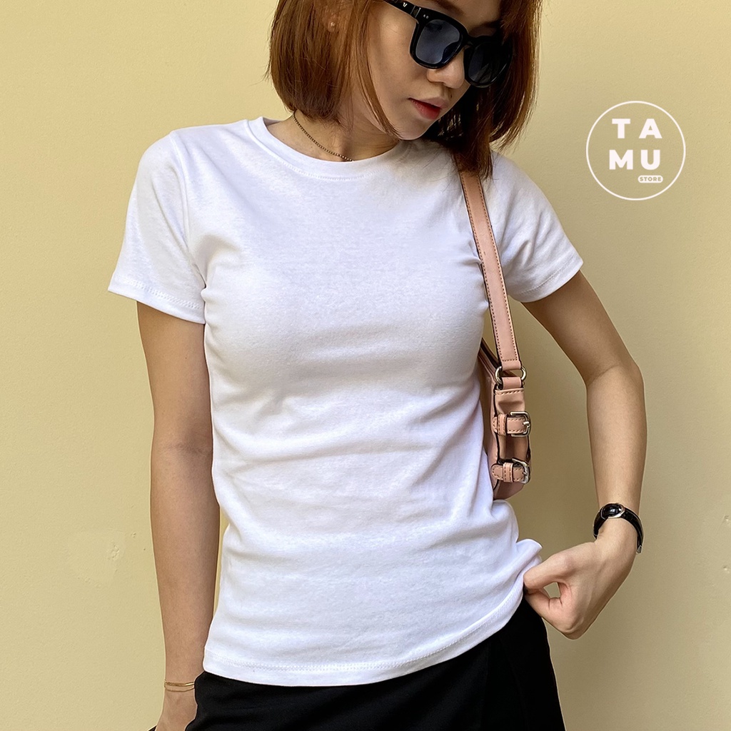 Áo Thun Nữ Tay Ngắn Kiểu Dáng Basic - AT01