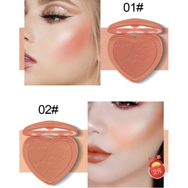 Phấn Má Tông Cam Thời Thượng Kiss Bèauty Sweet Heart Blusher | BigBuy360 - bigbuy360.vn