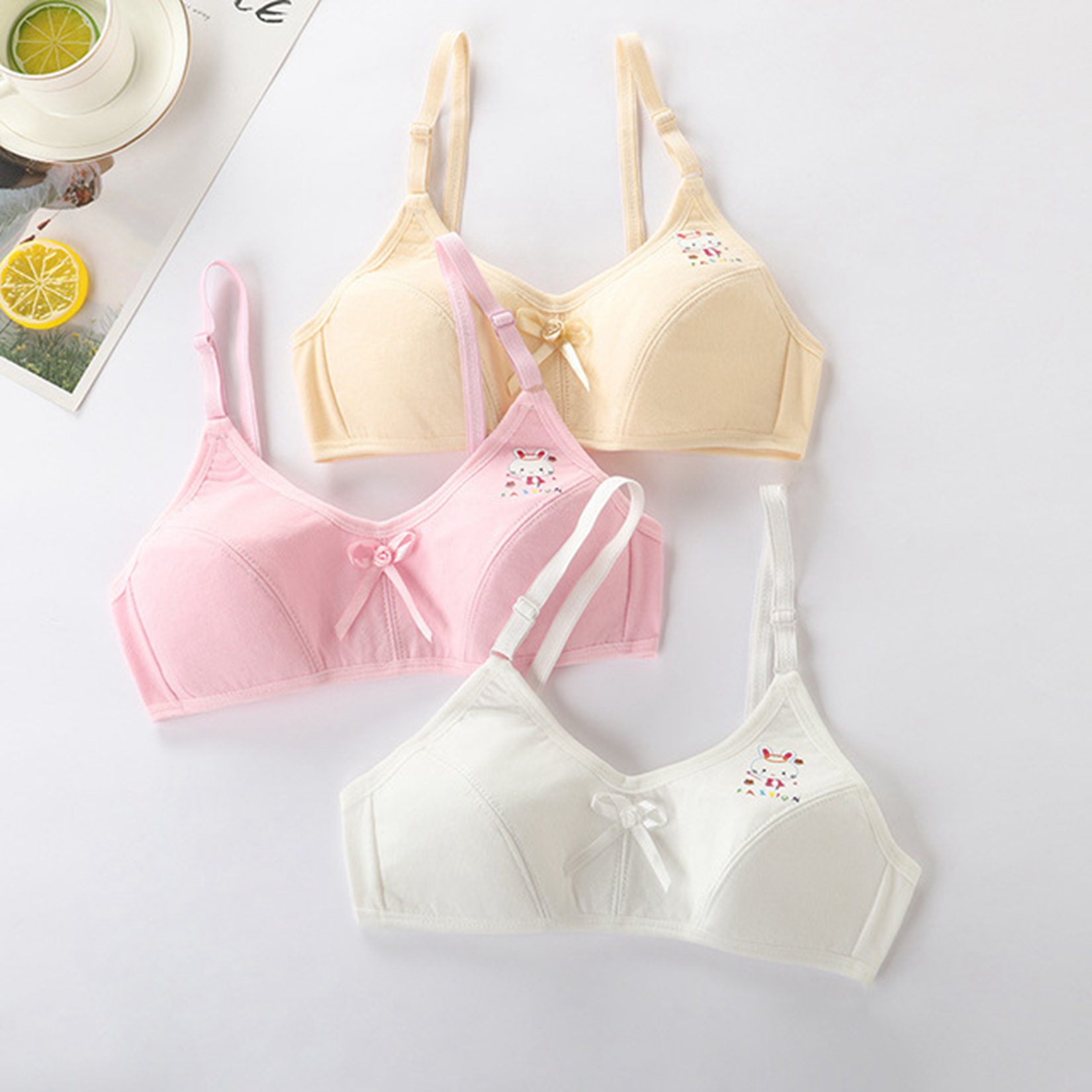 Áo ngực vải cotton có thể điều chỉnh cho bé gái từ 10-13 tuổi | BigBuy360 - bigbuy360.vn