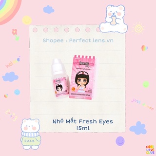 Nước ngâm , nhỏ mắt lens , kính áp tròng fresh eyes giá sale - ảnh sản phẩm 3