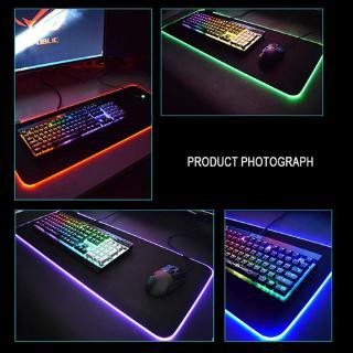 RGB tấm lót chuột phát sáng tấm lót chuột màu ảo màu siêu lớn vải mềm