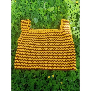 Áo len croptop handmade
