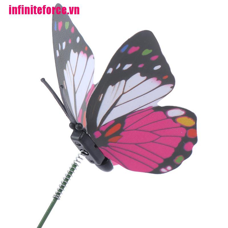 Bộ 10 Chậu Hoa 5xin Hình Bướm Nhiều Màu Sắc Trang Trí Vườn