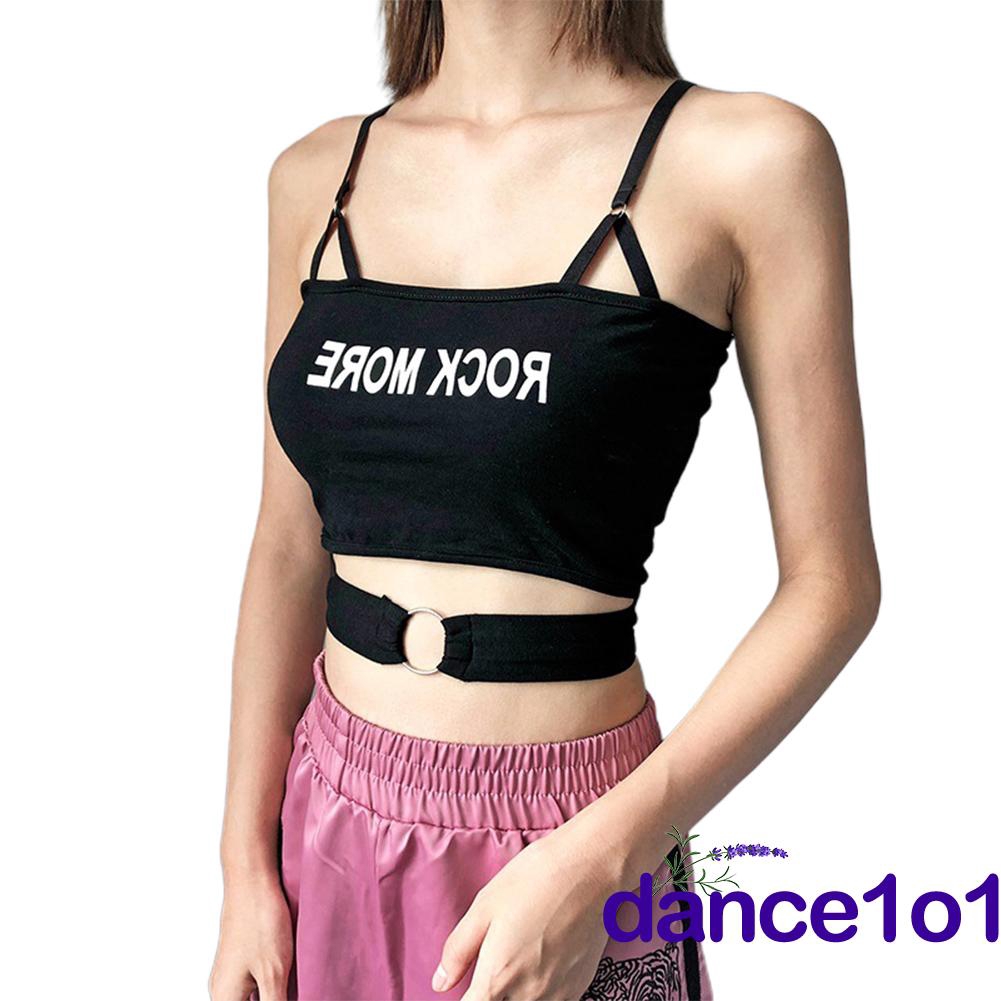 Áo dây in chữ quyến rũ thời trang dành cho nữ